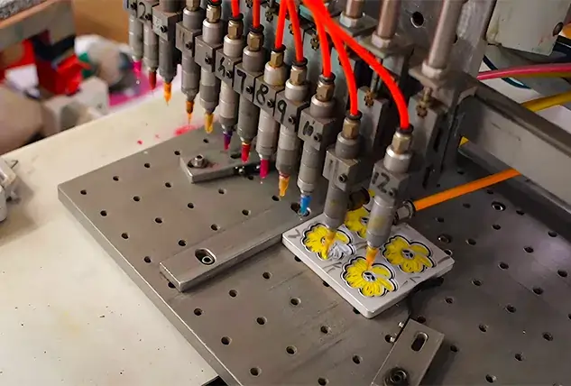 Multi-Color Machine for Custom Floral Prints